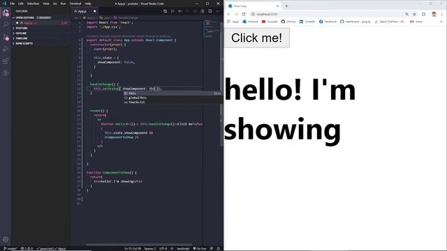 React tutorial 2: Event handling