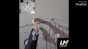 монтаж и подключение люстры - паука.