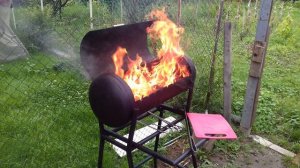 Мангал из газового баллона своими руками