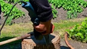 Заточка тяпки болгаркой до бритвенной остроты.