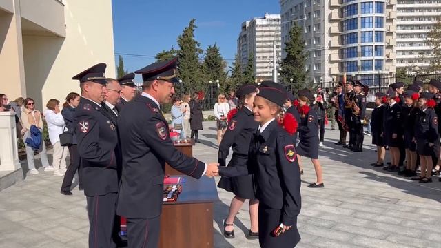 В УМВД России по г. Севастополю состоялась церемония посвящения в кадеты для учеников СОШ № 6