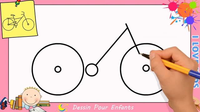 Comment dessiner un vélo FACILEMENT etape par etape pour ENFANTS 5 смотреть онлайн