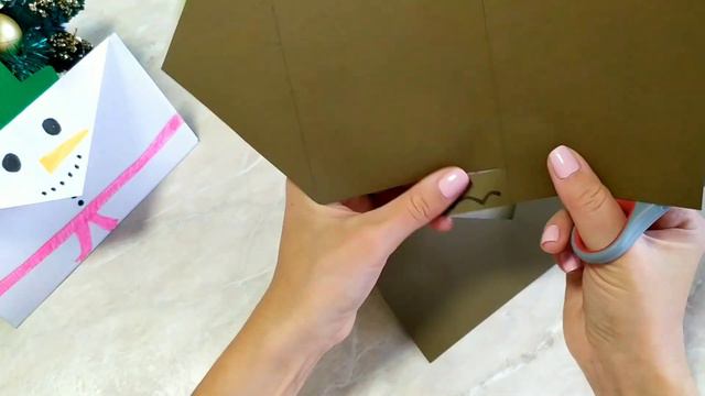 Christmas envelope for gift. Happy new year. Santa. Christmas tree. смотреть онлайн