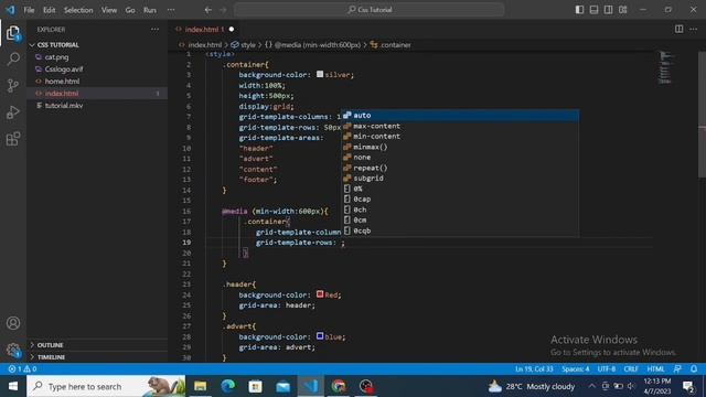 CSS media queries