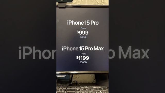 ЦЕНЫ IPHONE 15 PRO И IPHONE 15 PRO MAX