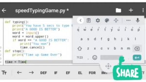 SPEED TYPING GAME IN PYTHON - threading