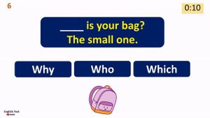 Wh Question Words Quiz for Kids