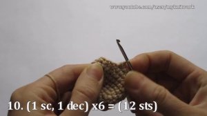 Вяжем овечку - брелок крючком. Часть 1. Knit lamb - keychain hook. Part 1.