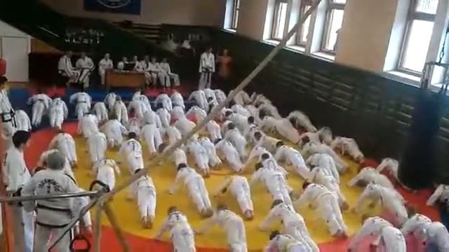 Разминка таэквондо сдача на желтую полоску