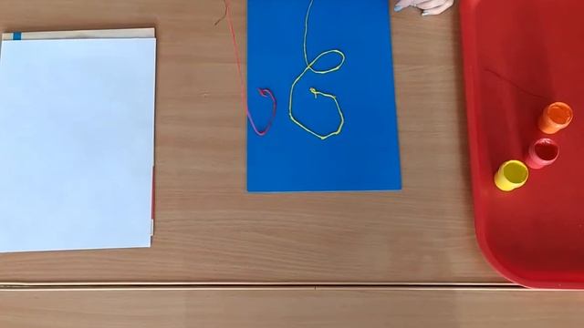 Техника рисования "Волшебная нить"