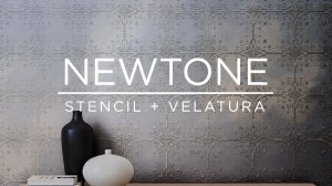 PRATTA Newtone - орнамент в бежево-голубых оттенках