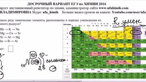 ХИМИЯ Досрочный ЕГЭ 2016 ЗАДАНИЕ 2 Изменение атомного радиуса по периоду и главной группе Видеоурок