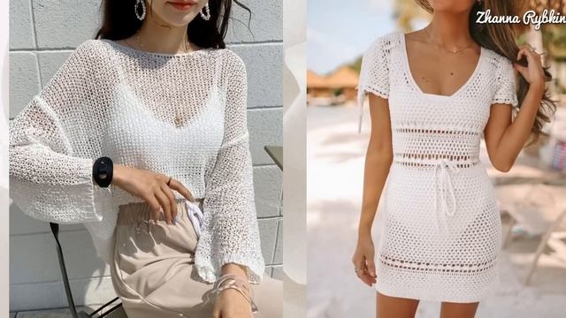 Что вязать летом? Мега - подборка вязаных идей. Самые актуальные образы.