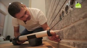 Как затереть швы между декоративными кирпичами