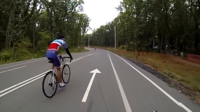 Шоссейная тренировка.Олимпия(лыжероллерная трасса).Белгород.
