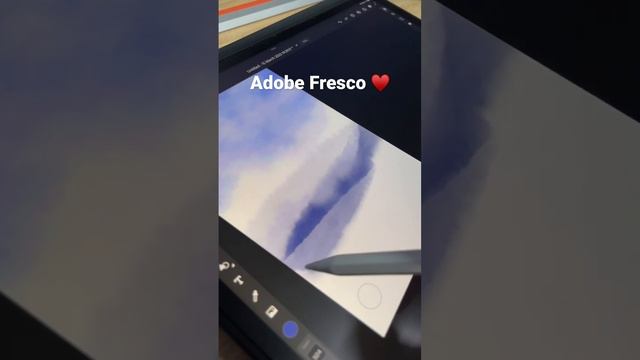 Digital watercolours only with adobe fresco and ipad pro #adobefresco #digitalpaintingtutorial #ipa