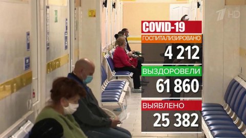 В России за последние сутки госпитализированы 4 212 пациентов с COVID-19