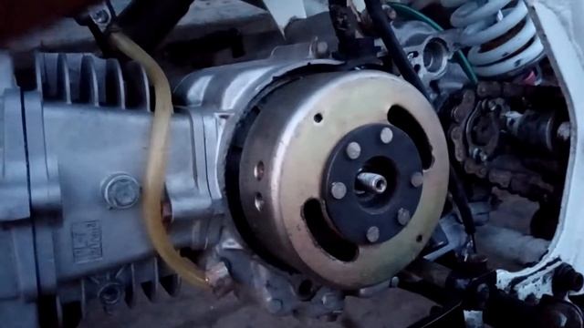 Как снять ротор генератора на пит байке, без съёмника| Самый простой способ! смотреть онлайн