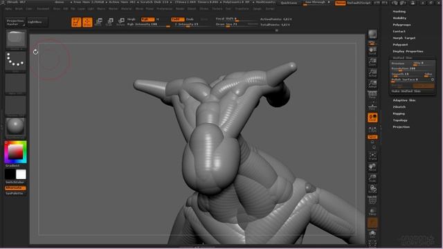 Уроки по изучению ZBrush 4R7. Занятие 16. ZSketch смотреть онлайн
