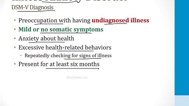 Психиатрия USMLE - 2. Патология - 8.Соматические и мнимые расстройства (Boards and Beyond)