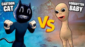 ЗАБЫТЫЙ РЕБЕНОК ПРОТИВ МУЛЬТЯШНОГО КОТА! КТО САМЫЙ СИЛЬНЫЙ? БЕЗУМНАЯ БИТВА И ВЫЖИВАНИЕ В Garry`s Mod