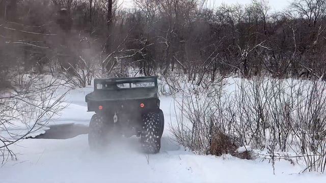 Эксплуатация вездехода в мороз -30 смотреть онлайн