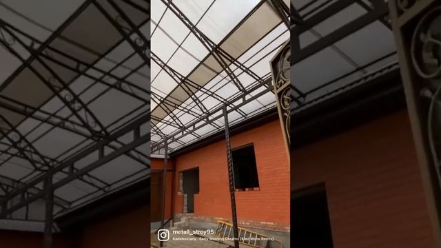 Навес из сотового поликарбоната смотреть онлайн