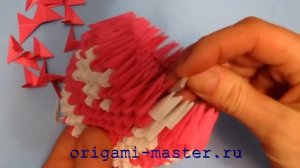 модульное оригами Дед Мороз