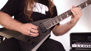 ESP Guitars: LTD Deluxe Arrow-1000NT Charcoal Metallic Satin Demo by Jamie Hunt