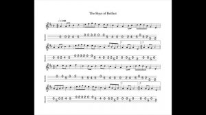 The Boys Of Belfast REVISITED - a march in A Mixolydian tabbed and played by Aidan Crossey