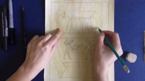 Урок рисования. Греческая вазопись. Строим греческую вазу.