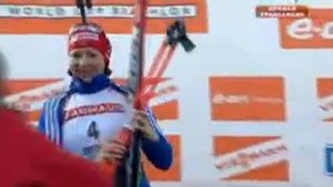 биатлон кубок мира 2008-2009 6 этап антхольц-антерсельва гонка преследования женщины