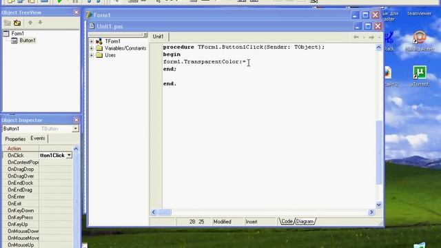 Создание прозрачной формы в Delphi 7 смотреть онлайн