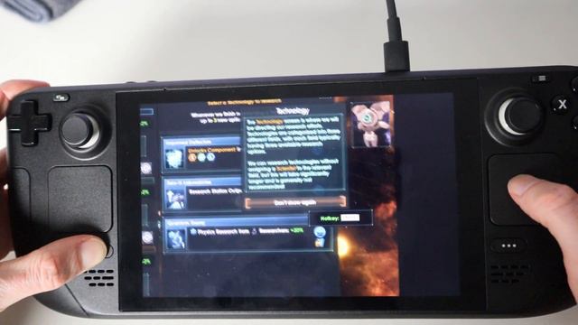 Steam Deck - Stellaris Gameplay Testing The Magnifier