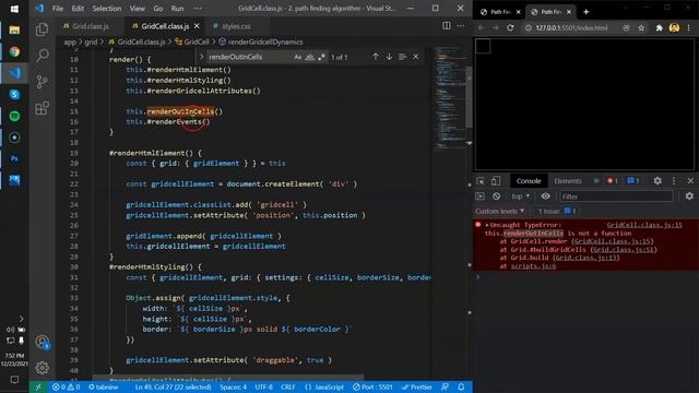 JavaScript Pathfinding Algorithms