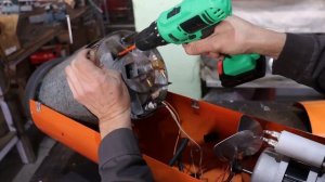 Продувка сопла дизельной тепловой пушки