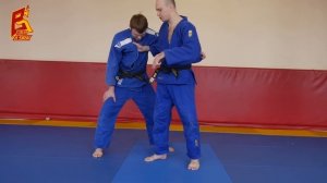 Мощный захват сильный подхват. Техника дзюдо. Александр Лебезов