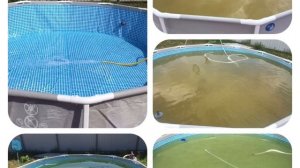 Лазурная вода в каркасном бассейне как удалить железо пергидроль