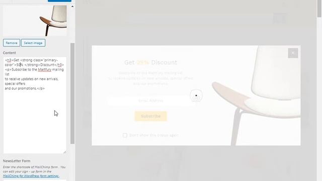 Martfury Theme "GET 25% DISCOUNT pop up", Customization смотреть онлайн