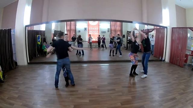 Анастасия, Лиза & Kyiv Crew zouk demo. IV Kharkov Z'n'B Fest 2017. Zouk Technique смотреть онлайн