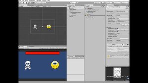 How to create a simple UI health bar for a character in Unity game. Easy Unity 2D tutorial.