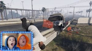Можно ли ПРОКАЧАТЬ ГАЗЕЛЬ в GTA5? Едем с ТРАМПЛИНА Летсплей от Игорюшины ИгрУши
