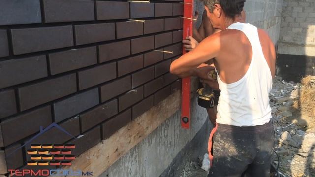 Монтаж фасадных клинкерных термопанелей Термо Союз МК