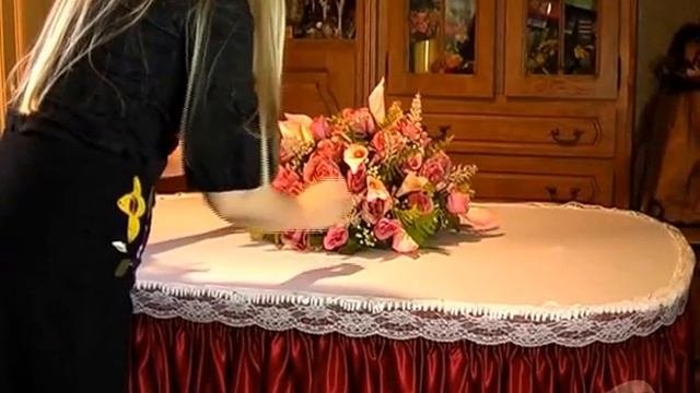 Оформление фуршетного стола. Урок № 4. Фуршетный стол с цветами и зеленью
