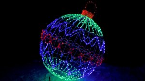 Светящийся новогодний шар. С новым Годом!