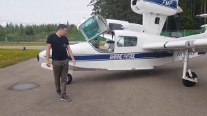 Посадка на воду. Самолет Амфибия Lake 250 Renegade.