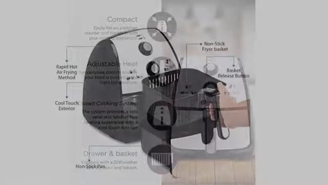 PureMate® PM 1312 Air Fryer Oil Free Healthier Low Fat Multicooker Mini Oven - Recipe Book Includ смотреть онлайн