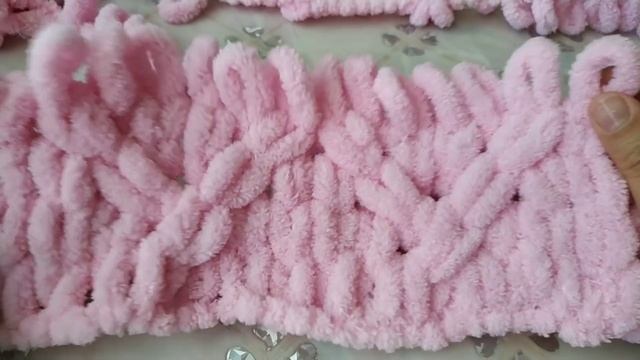 Узор "Клетка" из Alize Puffy