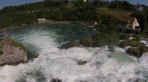 Rheinfall (rhine falls) Neuhausen / Schaffhausen, mit Drohne