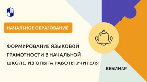 Формирование языковой грамотности в начальной школе. Из опыта работы учителя